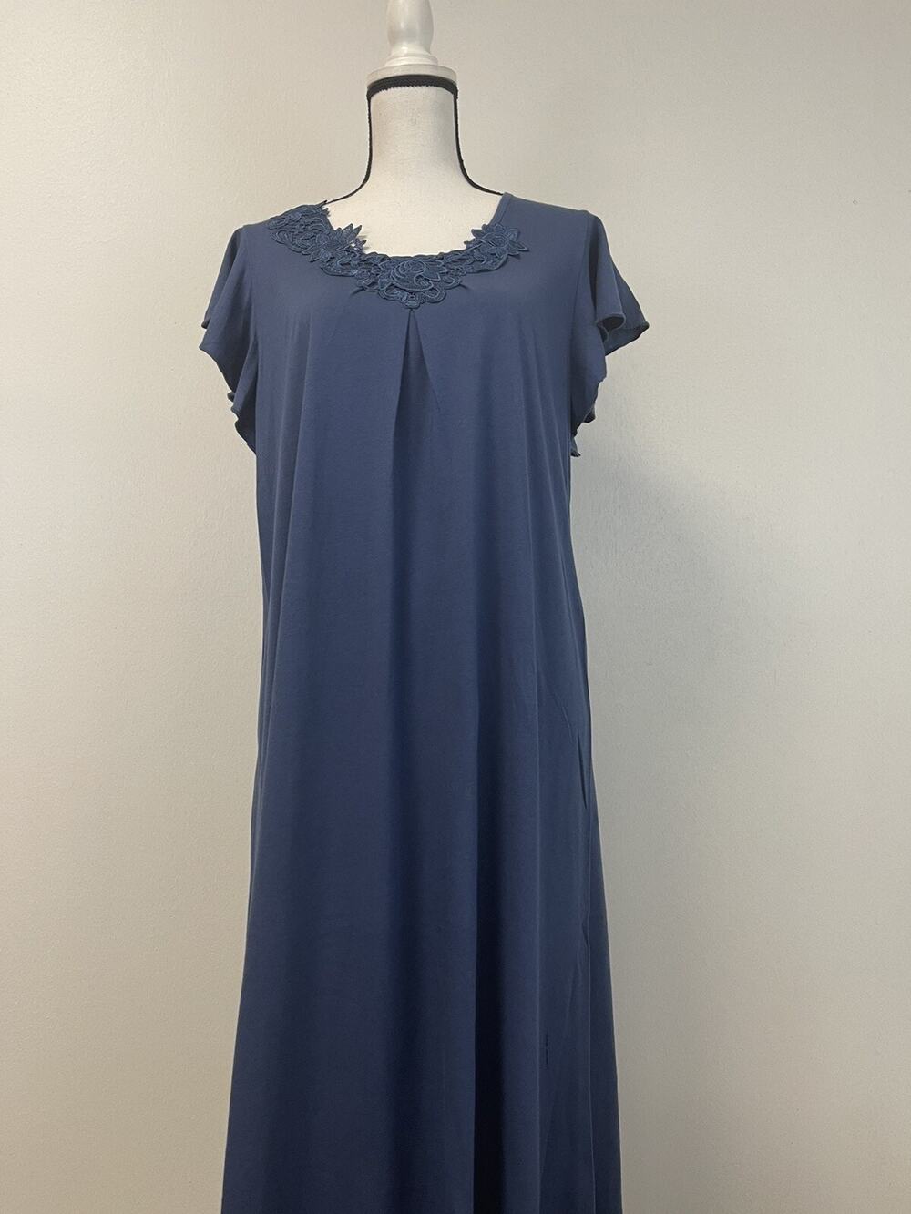 Harmony Shift Dress Womens 6 Night Gown Short Sleeve A Line Short Sleeve N124